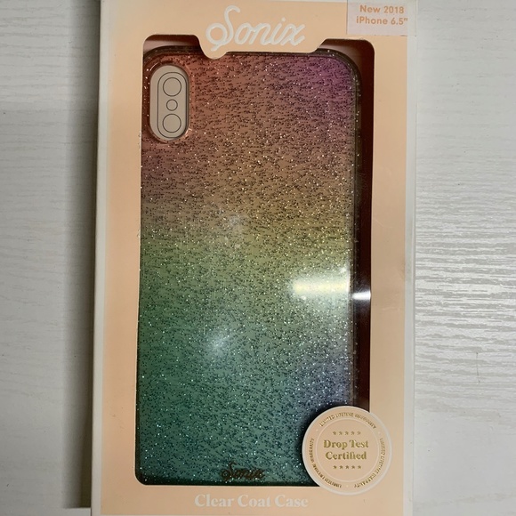 Sonix Rainbow Glitter Clear Coat Case for iPhone 11 Pro Max, XS Max - Picture 1 of 3
